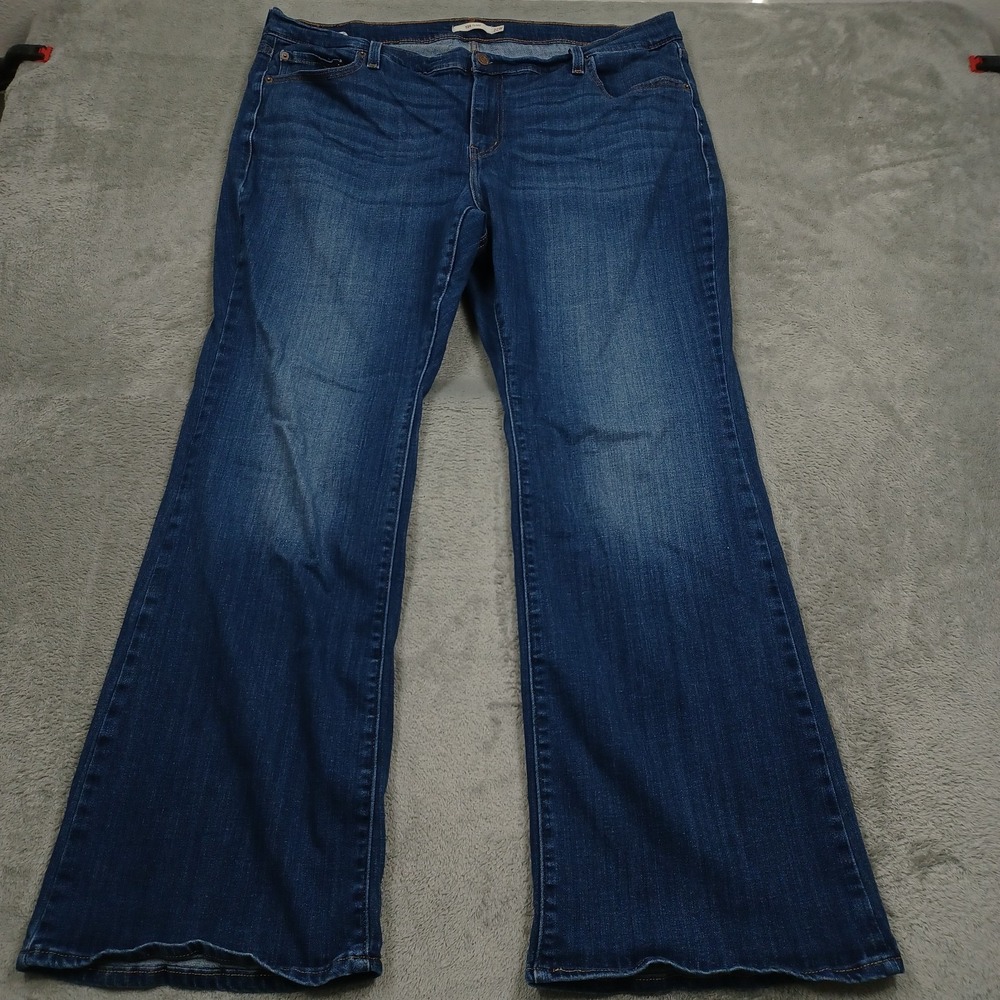 Levis 726 Jeans Womens 22W Blue Denim Flared Casual Modern Pockets